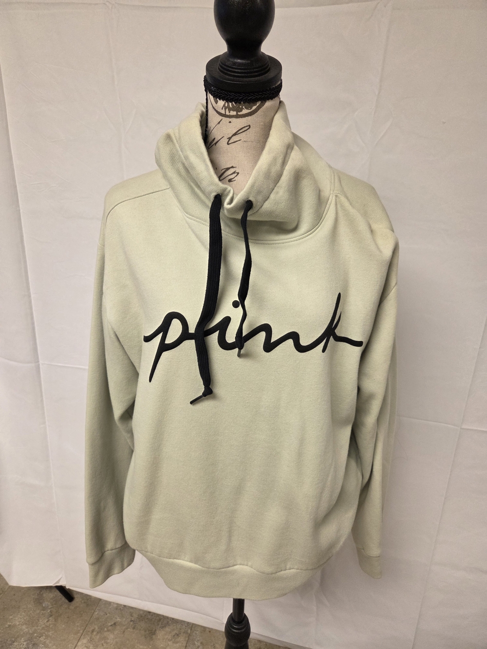 PINK Victoria's Light Green Pullover Hoodie
